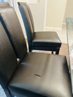 Dining table chairs