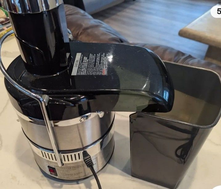 Tristar Products Jack Lalanne's Power Juicer MT-1000 Black Chrome 120V Electric