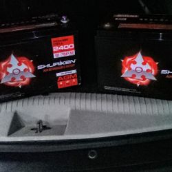 shuriken batteries for car stereo system