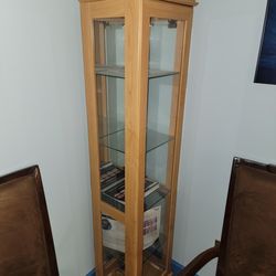 Cube Shaped china Cabinet W/ Light