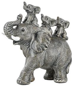 Grey Elephant Resin Statue NEW
