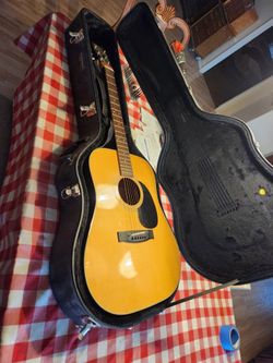 Vintage Morris acoustic guitar
