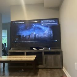 TV stand with fireplace