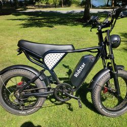 Ebike Ridstar Upgraded Q20 1500w 33mph 20ah Full Suspension Fat Tire Electric Bicycle