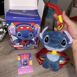 DISNEY Cosbi MARVEL Series STITCH Open Box DOCTOR STRANGE Plush Keychain