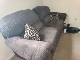 Used Fluffy Chocolate Couch 