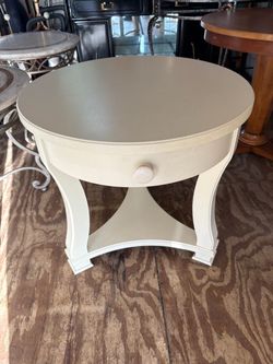 Side table, cream color
