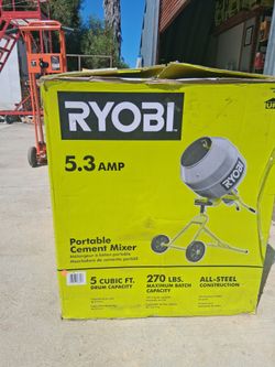 Ryobi portable cement mixer 270 lbs