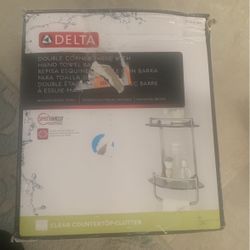 Felt Double Corner Shelf W Hand Towel Bar