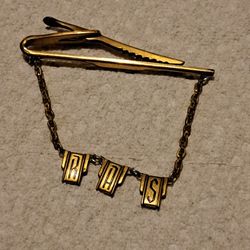 Vintage Mens Hickok USA Monogram Tie Clasp 