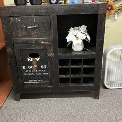 City Wine Cabinet & Bar - New York - 36" - with Graffiti