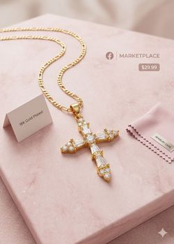 18K Gold Plated Cross Necklace