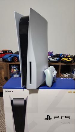 Sony PlayStation 5 Console (Disc Edition)  with Chroma Pearl Controller + FREE BONUS! Like New with Original Box