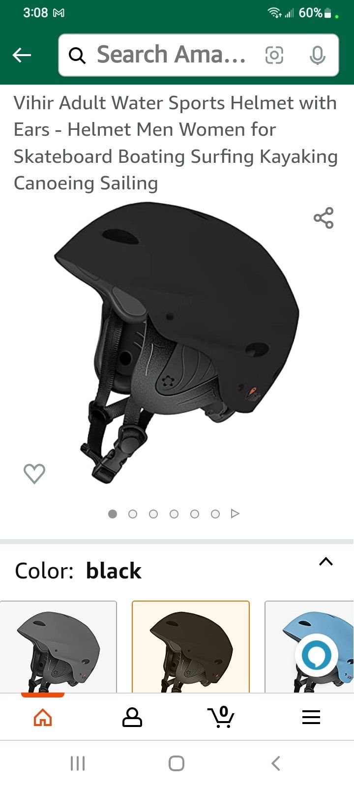 Adult Adjustable Sports Safety Helmets Black Medium & Large