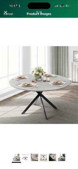 Very high quality and very stylish round table and 4 chairs, barely used, like new