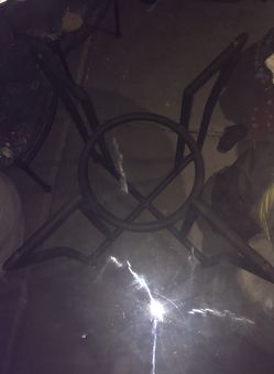 Glass Table Metal Frame