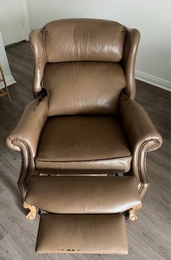 Brown Leather Recliner Chair