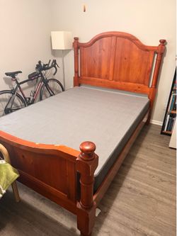 Bed with box spring