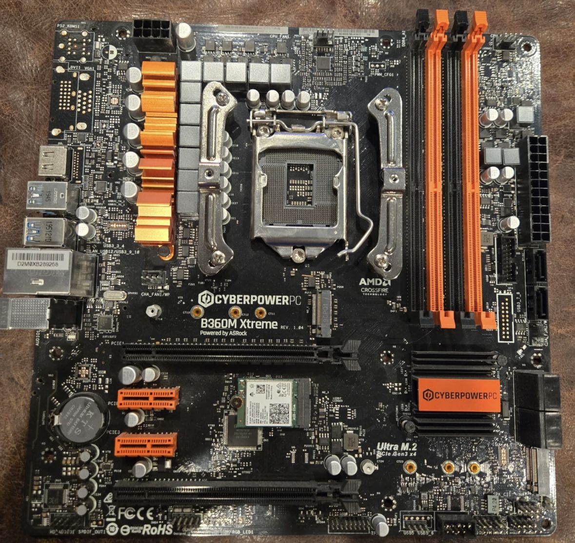 CyberPower/ASRock B360M Xtreme MB and Be Quiet CPU Cooler / RAM & CPU FAN And CPU