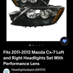 2010-2011 Mazda CX-7 Headlight Assembly Set