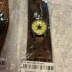 MEN’S LEATHER STRAP QUARTZ WATCHES - NEW - $15 each