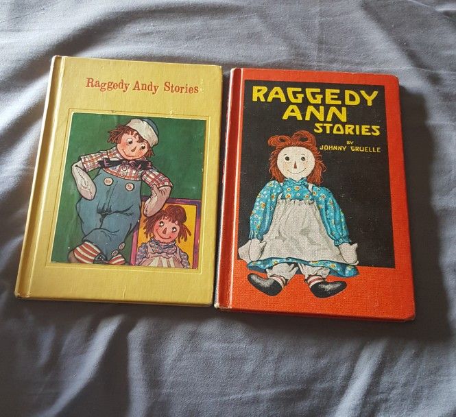 Raggedy Ann And Andy Stiry Books Set Of 2 Vintage