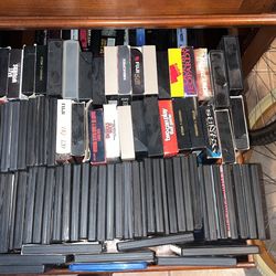Old VHS Tapes And CDS