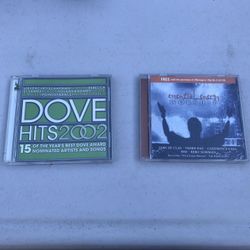 2 Christian music CD's, sold together. Dove Hits and Essential Energy Worship CD's