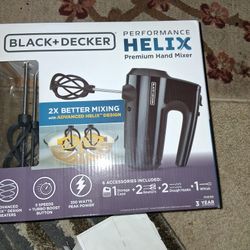 Helix Hand Mixer Premium With Case And Attachments.  New In Box