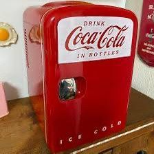 Coca-Cola 6 Can Mini Fridge Portable 4L Mini Cooler Travel Compact Refrigerator