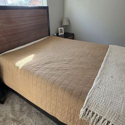 Queen Bedroom Set : Dresser, Bed Frame With Storage, 2 Night Stands