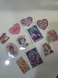 Holographic Vinyl Sticker Pack – 11 Pieces