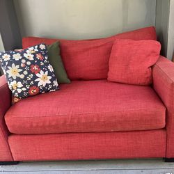 Red Loveseat Sofa
