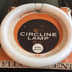 Circline fluorescent light bulb