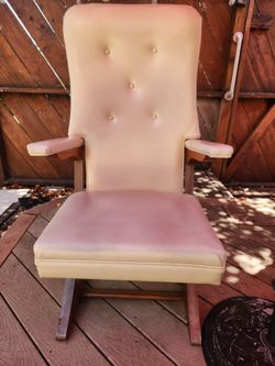 Vintage Mid-Century Modern Cantilever Rok-A-Chair by Alderman Acres Manufacturing