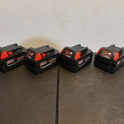 New Milwaukee M18 5.0Ah Batteries 