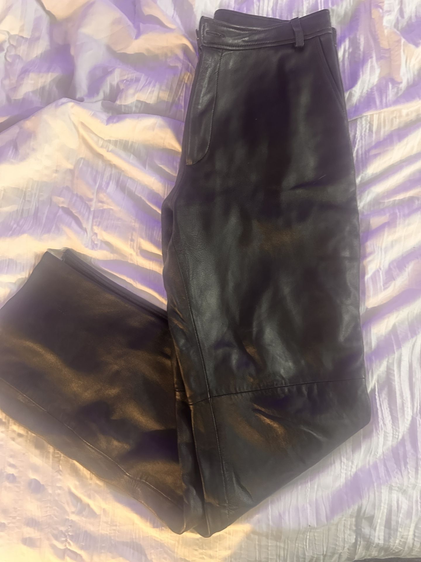 Wilson leather Ladies Biker Leather Pants Side 32