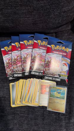 5 LOT UNOPENED PACKS Pokemon Trading Cards Game Mystery Packs 25 Cards EACH 1 Foil Guaranteed WITH 100 POKEMON CARDS ONLY 50 DOLLARS