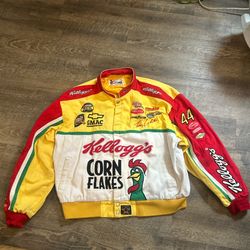 Vintage Terry Labonte Kelloggs Corn Flakes Promo Nascar Racing Jacket Size 2XL
