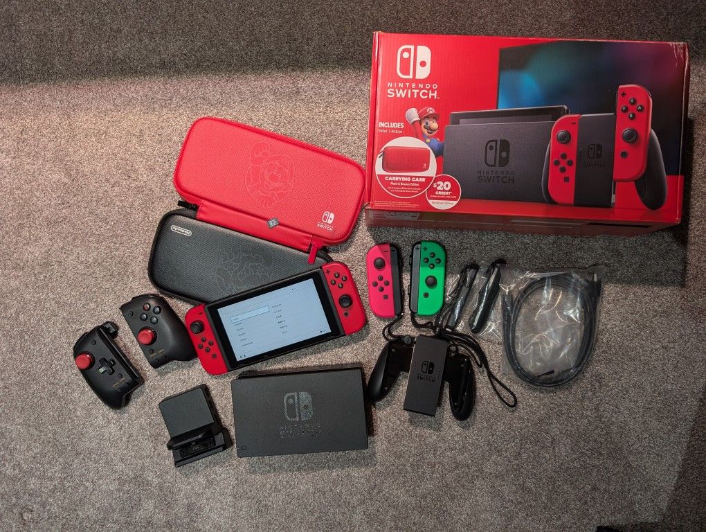 Nintendo Switch Mario Red Bundle 