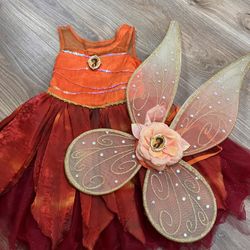 Fawn Disney fairy Dress Costume With Wings 