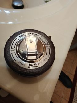 Vintage Steel Lufkin Tape Measure 300 Inch