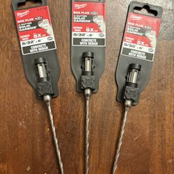 Milwaukee 5/32 in. x 4 in. x 6 in. 4-Cutter SDS-PLUS Carbide Drill Bit