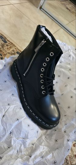 Dr. Martens, 1460 Zip Bex White Stitch, size 8M 9W