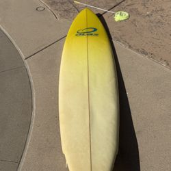 7’2” Olas Custom Surfboard Midlenth Funboard 