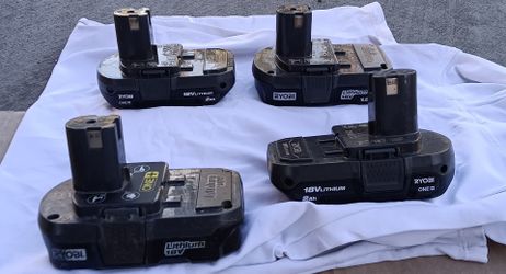 4.......Ryobi ONE+ 18V Lithium-Ion 2.0 Ah compact batterys
