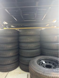 Brand new 205/75R15 Tire on 5-Lug Rim