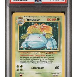 UK 4th Print Venusaur 🍃 Pop 55 - PSA 8