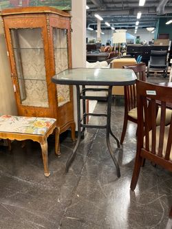 Patio Glass Bistro Table