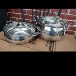 New Stainless steel Cooking Pot 3.5 qt & 9.4 x 5.5 inch H pot